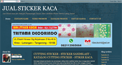 Desktop Screenshot of jualstickerkaca.com