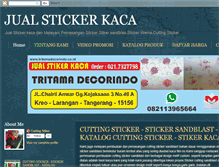Tablet Screenshot of jualstickerkaca.com